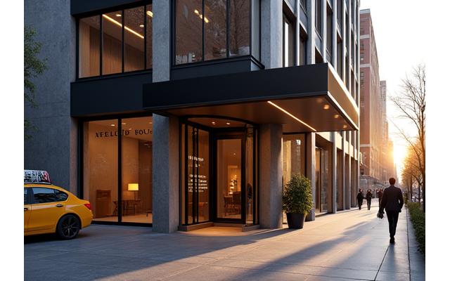 Exterior view of Macleod House's New York City office building at 154 Grand St, Soho Manhattan.